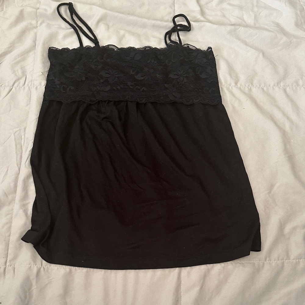 Maurices Black Lace Chemise